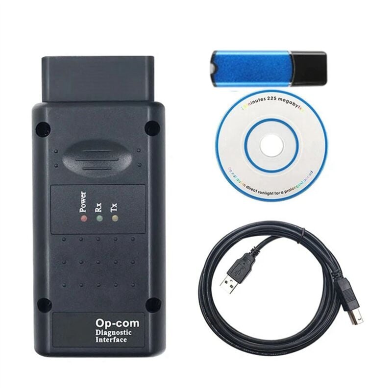 Tlily - opcom 2021 avec Outils de Diagnostic Dongle usb Op-Com V1.95 Mise à Jour Flash Op Com V2021 pour Outil Voiture Opel