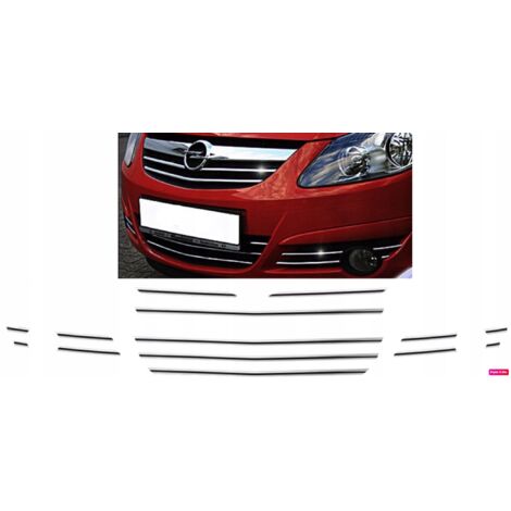 OPEL CORSA D - STRISCE CROMATE PER LA GRIGLIA