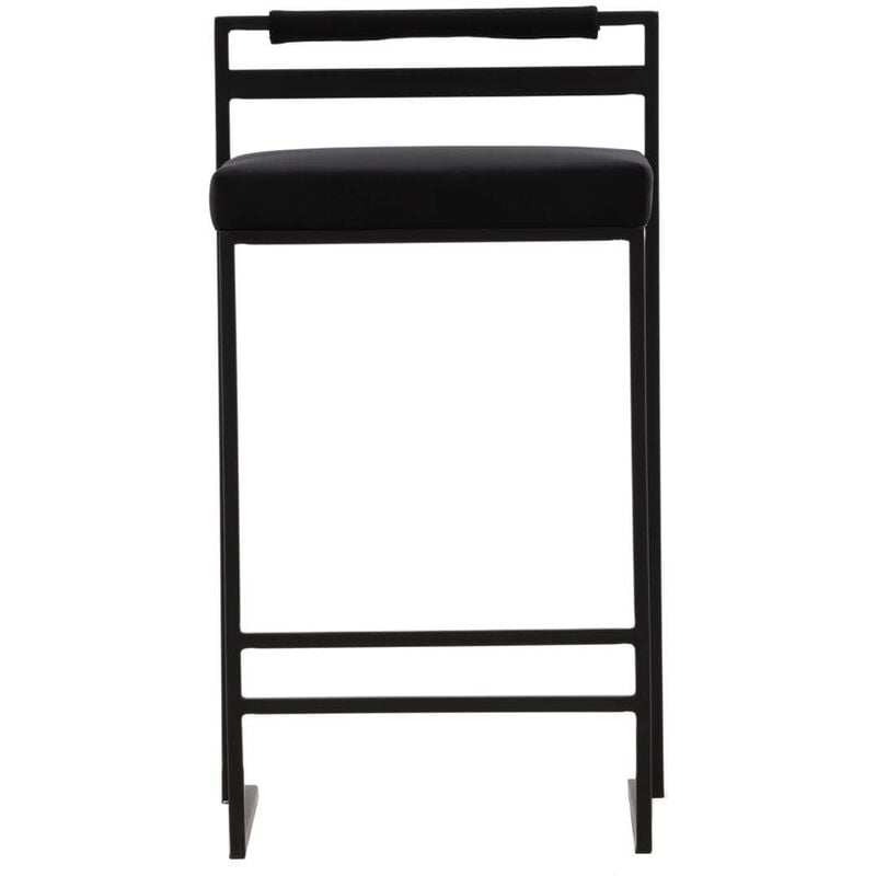 Ebuy24 - Opelika tabouret de bar velours noir