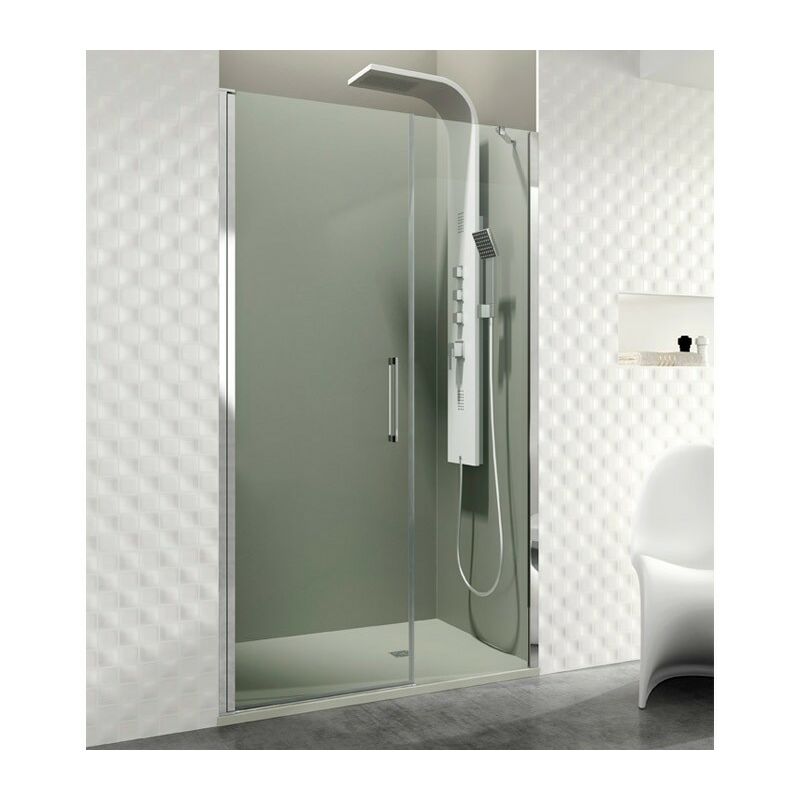 Open 110 (30+80) fixe plus porte battante ouverture centrale - Mesure d'installation: 108,6-112,6 cm