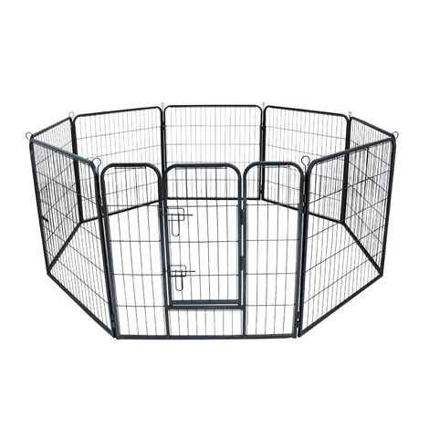 Open enclosure Exercise pen Open pen for puppies Barrier grille M 80x80 cm