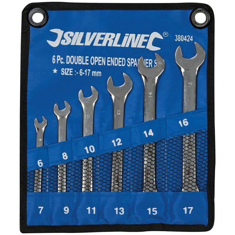 Silverline - Open-Ended Spanner Set 6pce -