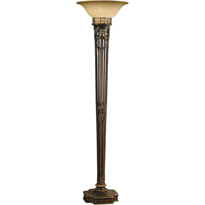 Elstead Lighting - Elstead Opera - 1 Light Floor Lamp Uplighter Firenze Gold, E27
