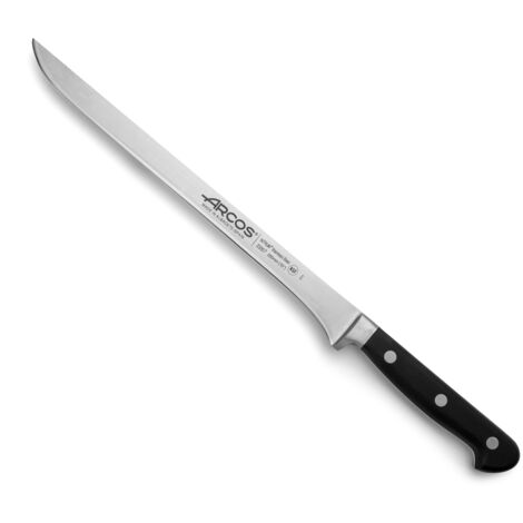OPERA HAM KNIFE 250 mm - Lama lunga, sottile e flessibile con bordo liscio. Specialmente per tagliare prosciutto e  altri pezzi di carne di grandi dimensioni.