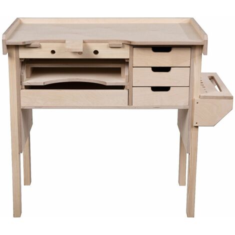 Opifex Craftsman / Jewellers Workbench 18mm Birch Hardwood Surface with Tool Holder