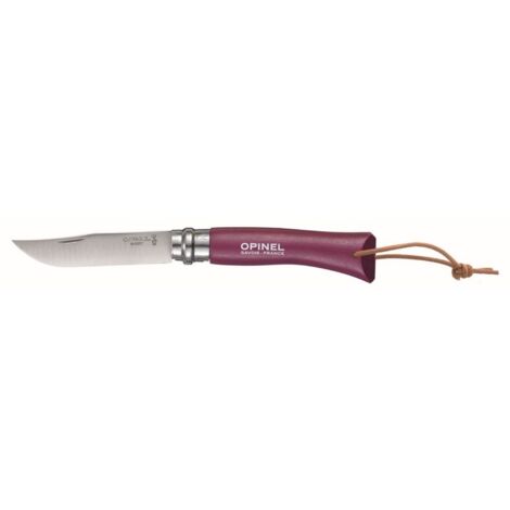 Opinel AVVENTURIERO Viola N.7 - Coltello Pieghevole Lama 8cm in Acciaio Inox con Bloccaggio