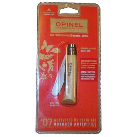 OPINEL BL.NAVAJA P/REDONDA N7 VIROLA BLOQUEO HOJA 8,0CM=001221