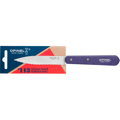 Opinel - Couteau cranté N°113 Violet Paysage