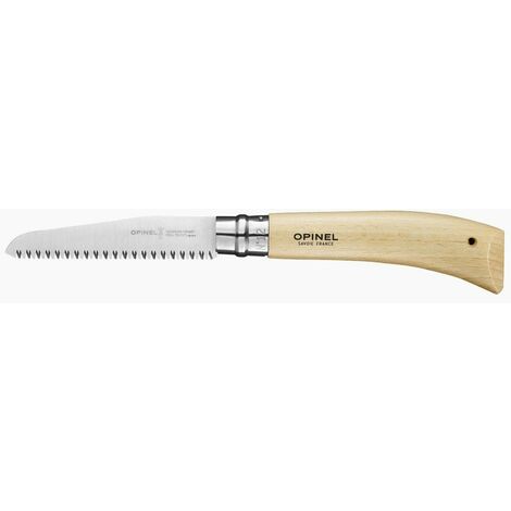 Opinel N°12 Seghetto - Seghetto Pieghevole per Giardinaggio Lama 12cm Manico Faggio Virobloc