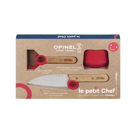Opinel Set Le Petit Chef Rot für Kinder