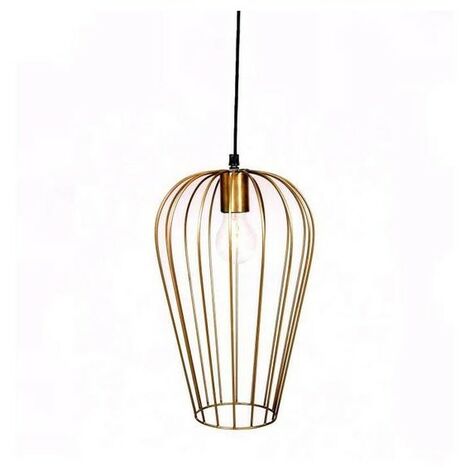 Opjet 008779 - Lampe Suspendue en cage HAMM - D22 x H37cm - Métal - 1x40W E27 (non fournie)