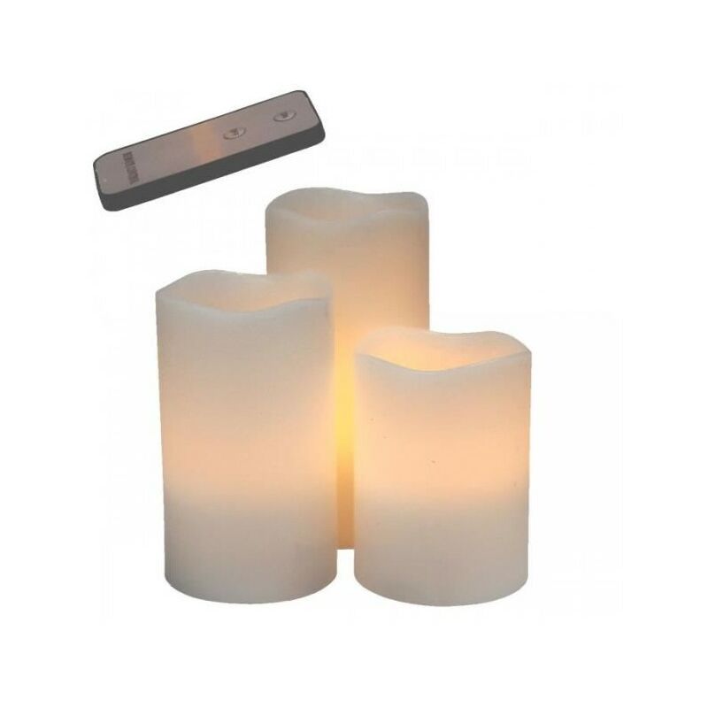 

011052 Juego de 3 velas LED - Opjet