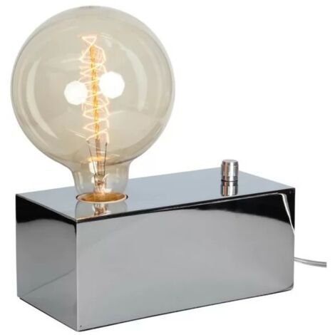 Opjet 011621 - Lampe à varier "EUREKA" E27 40W - 20x10xH8cm - Chrome