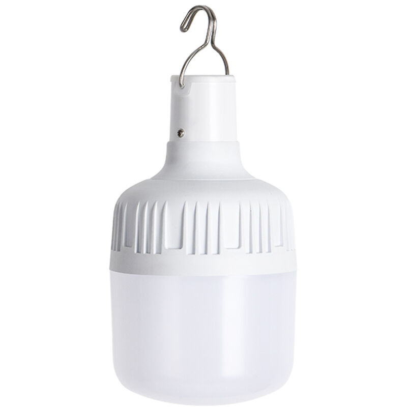 

Bombilla de luz de emergencia recargable LED Carga USB con gancho 4W 6500K Bateria regulable de 1800mAh Lampara LED de ahorro de energia Luz blanca