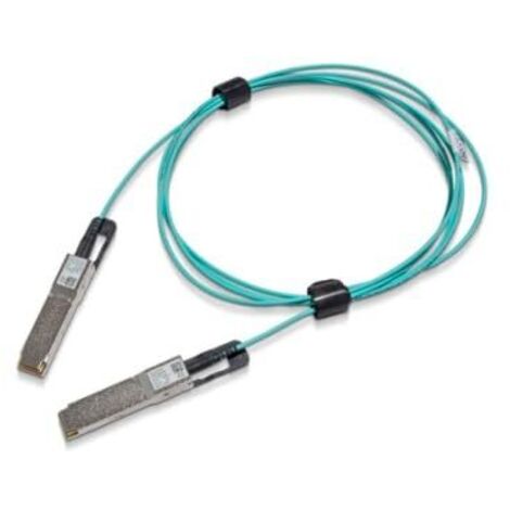 Opt Cable 200Gb/s VPI IB HDR+200GbE 20m NVIDIA - Câble d'attache direct 200GBase-AOC - QSFP56 pour QSFP56 - 20 m - fibre optique - Active Optical Cable (AOC)
