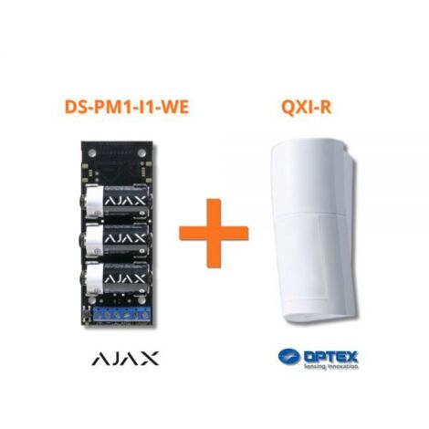 Optex sensore esterno ad infrarosso wireless antifurto 12 mt + Modulo Ajax 38184 - QXI-R