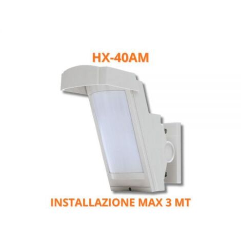 Optex sensore esterno antifurto doppio infrarossi filare 12m 85° H.3 - HX-40AM