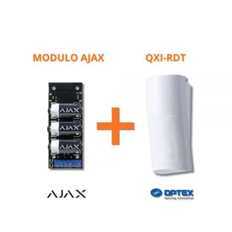 Optex sensore esterno doppia tecnologia wireless antifurto + Modulo Ajax 38184 - QXI-RDT
