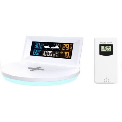 OPTEX Station Météo avec Charge Induction et USB Apple/Android