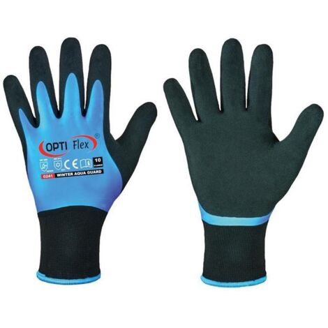 OPTIFLEX gants hiver Aqua Guard noir / bleu taille 10 - 0241-10H