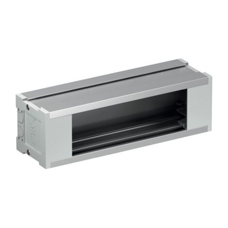 OptiLine 45 - boitier vide de prises de base - 3 modules - aluminium - L 195mm (ISM20420)