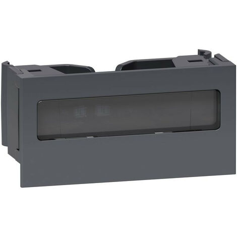 OptiLine 45 - clip de verrouillage pour goulotte - porte etiquette - anthracite (ISM10921)