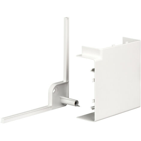 OptiLine 45 goulotte pvc blanc polaire 140 x 55 mm - angle plat 90° (ISM10303P)