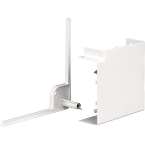 OptiLine 45 goulotte pvc blanc polaire 140 x 55 mm - angle plat 90° (ISM10303P)