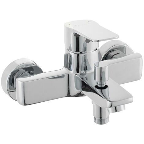 Optima Cube Way mitigeur de baignoire mural 150 mm à levier, chrome (CU222)