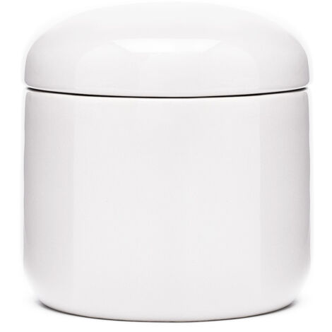 Optima Daira Caja de cerámica con tapa, Blanco (DAI55BI)