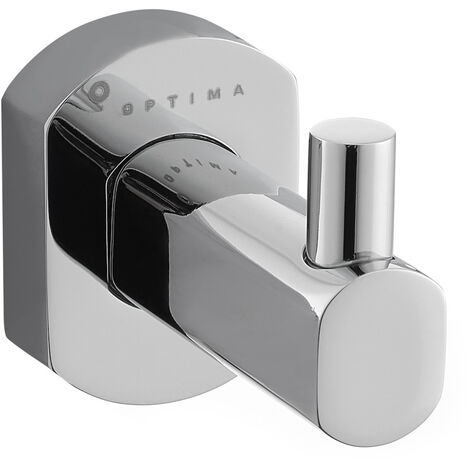 Optima Gancho de pared de latón Cube Way, cromado (SPI21)