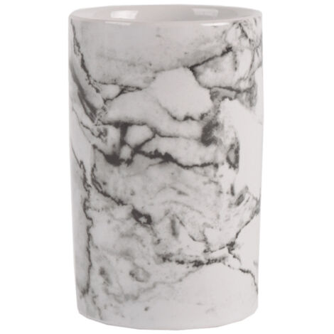 Optima Marmo Bicchiere in ceramica, aspetto marmo (MAR27)