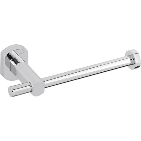 Optima Soporte de papel higiénico de pared de latón Cube Way, cromado (SPI26)