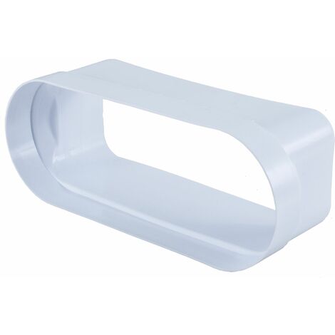 OPTIMAIRO Flachkanal-Adapter 222 x 89/Bora Kunststoff weiß