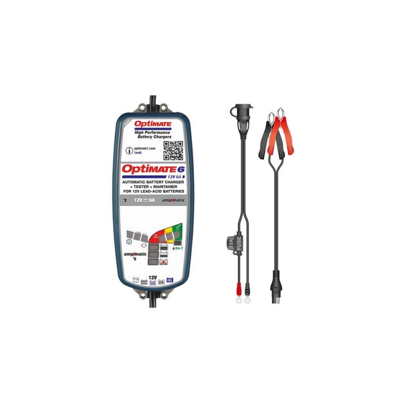 Optimate - 6 Chargeur de Batterie Tecmate TM-360 12V 6A