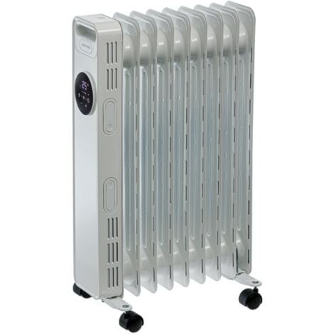 OPTIMEO OCE-D01-1500 Radiateur à bain d'huile 1500W télécommande 3 niveaux de puissance