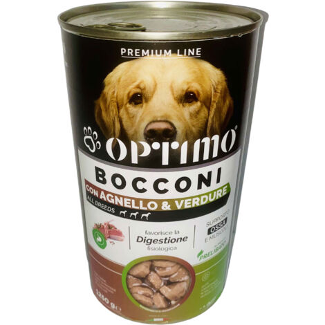 OPTIMO BOCCONCINI PER CANE AL GUSTO DI AGNELLO E VERDURE DA 1250 GR
