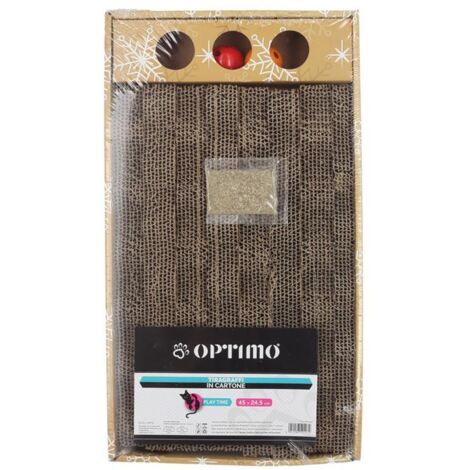 OPTIMO TAVOLA TIRAGRAFFI IN CARTONE 45 X 24.5CM PER GATTI OKX