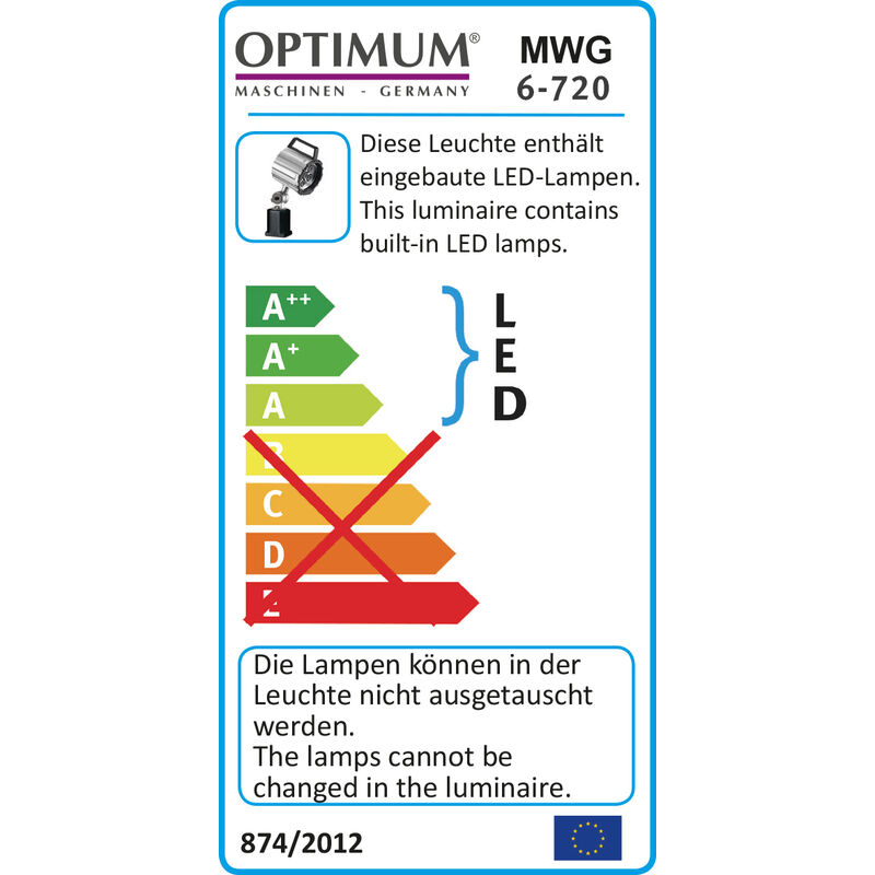 3351053 .lampara led mwg 6-720 - 400+400 - Optimum