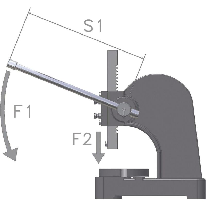 Presse à main à cremaillière Optimum DDP50