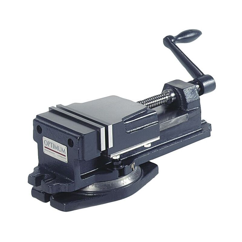 Tau de fraisage avec base tournante largeur des mors 100 mm ouverture maximale 62 mm hauteur des mors 30 mm Optimum FMS100