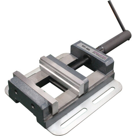 Optimum Maschinenschraubstock BMP 160 Spannweite 145 mm Langlächer Trapezgewinde