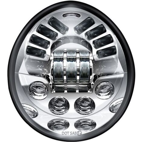 Optique Full LED Harley Davidson V-ROD à partir de 2002 - CHROME - 60W - 3450Lms