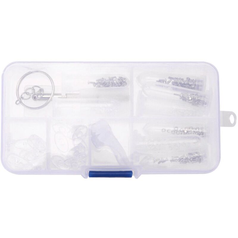 Image of Optische Reparatur Kit Brillen Schrauben Werkzeugkasten Sonnenbrillen Schraube Nuss Nase Sortiment