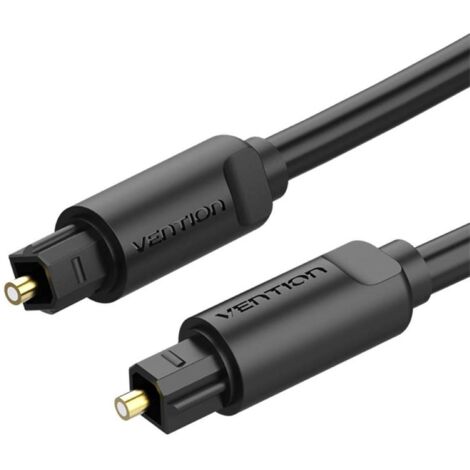 Optisches Audiokabel - hochkompatibles Audiokabel 5m (Schwarz) - kompatibel mit Geräten wie Fernsehern, Spielekonsolen