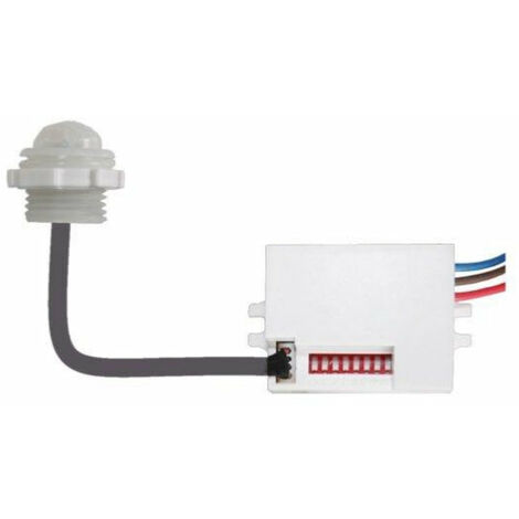 Optonica – Détecteur de mouvement étanche 6m 120° IP65 – Installation encastrable extérieure – Résistant aux intempéries – Détection instantanée