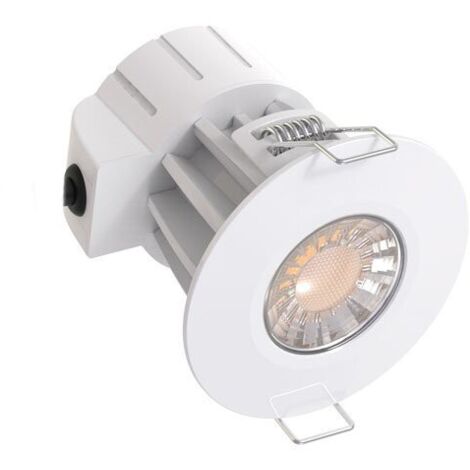 Optonica – Spot led rond étanche dimmable 8W IP65 – Aluminium et polycarbonate – Température de couleur réglable blanc froid/neutre/chaud – Installation facile