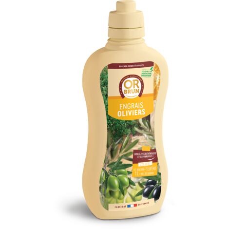 OR BRUN Engrais Oliviers - 1L - Fortifie Les Oliviers - Fabriqué En France - Utilisable En Agriculture Biologique OBRECLOLIVIER1