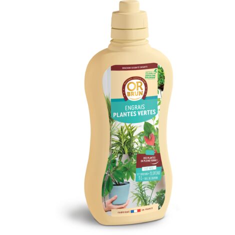 OR BRUN Engrais Plantes Vertes - 1L - Favorise La Croissance - Fabriqué En France - Utilisable En Agriculture Biologique OBRECLPLINTER1