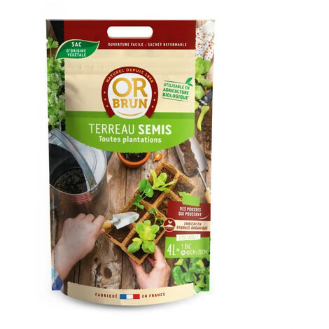 Terreau pour semis - 4L - Or Brun